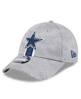 New Era Men's Gray Dallas Cowboys 2024 Sideline 9FORTY Stretch-Snap Hat