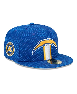 New Era Men's Blue Los Angeles Chargers 2024 Sideline 59FIFTY Fitted Hat