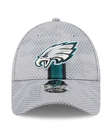 New Era Men's Gray Philadelphia Eagles 2024 Sideline 9FORTY Stretch-Snap Hat