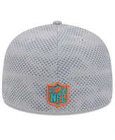 New Era Men's Gray Miami Dolphins 2024 Sideline 59FIFTY Fitted Hat