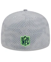 New Era Men's Gray Seattle Seahawks 2024 Sideline 59FIFTY Fitted Hat