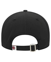 New Era Men's Black Ac Milan Established Wordmark 9FORTY Adjustable Hat