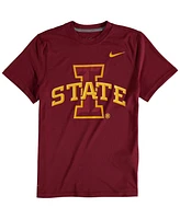 Nike Big Boys and Girls Iowa State Cyclones Cardinal Logo Legend Performance T-Shirt
