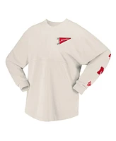 Spirit Jersey Women's Natural Nebraska Huskers Local Long Sleeve T-Shirt