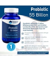 Trace Minerals Probiotic 55 Billion Active Cultures per Capsule 30 Capsules | Bifidobacterium, Lactobacillus, One-a-Day, Delayed