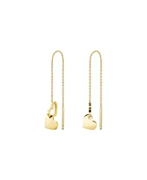 Rosefield Thread-chain Double Heart Earring