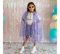 Sweet Wink Girls Lavender Confetti Cape