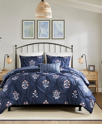 Madison Park Marfa Pintuck 4-Pc. Comforter Set, King/California King