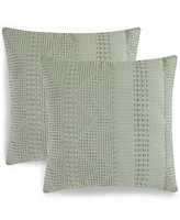 Seventh Studio Waffle Stitch 2-Pack Decorative Pillows, 20" x