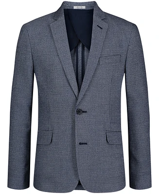 Calvin Klein Big Boys Stretch Mini Texture Sport Coat