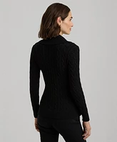 Lauren Ralph Lauren Women's Buckled Cotton Sweater