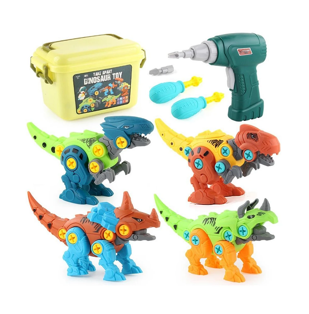 Cowin Dinosaur Toys Take Apart Stem with Drill