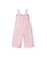 Hope & Henry Toddler Girls Bow Front Wide Leg Jumpsuit