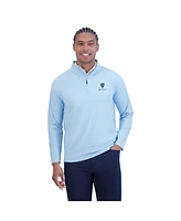 Ben Sherman Men's Solid Pique Quarter Zip Sweatshirt