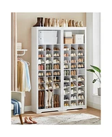 Slickblue 10-Tier Shoe Rack Organizer Space-Saving and Durable Storage Solution