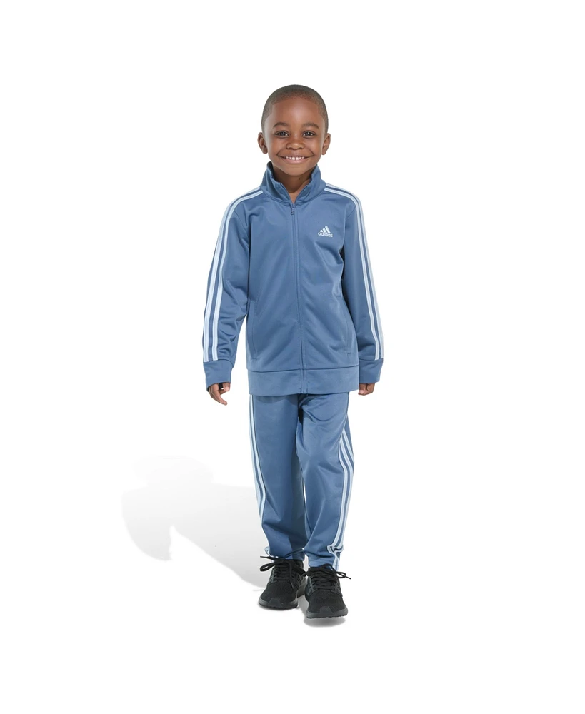 adidas Toddler and Little Boys Long Sleeve Essential Tricot