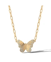 Jessica Simpson Butterfly and Heart Layered Necklace