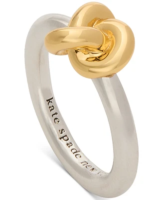 Kate Spade New York Two-Tone Double Knot Accent Ring