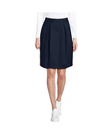 Lands' End Women's School Uniform Solid Pleated Skort Top of Knee