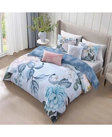 Bebejan Garden In The Sky Bedding 100% Cotton 5 Piece Reversible King Size Comforter Set