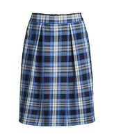 Lands' End Women's School Uniform Plaid Skort Top of Knee