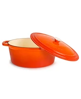 BergHOFF Neo Cast Iron 8qt. Oval Dutch Oven 13" with Lid