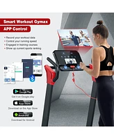 Vebreda 2.25 Hp Electric Motorized Folding Running Treadmill Machine with Led Display-Red