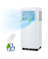 Costway Portable Air Conditioner 9000 Btu 3 in 1 Ac Unit with Fan Dehumidifier Sleep Mode 6250 Btu