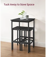 Slickblue Bar Table and Chairs Set Stylish Pub-Height Dining Furniture for Modern Spaces