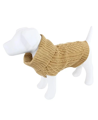 Luvable Friends Dogs and Cats Cableknit Pet Sweater