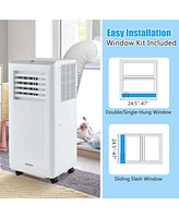 Costway 6500 Btu(10000 Btu Ashrae) Portable Air Conditioner 3-in-1 Freestanding Air Cooler with Dehumidifier