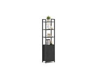 Slickblue 6-Tier Tall Bookcase with Doors – Stylish and Functional Storage Solution