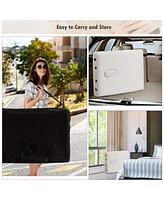 Givimo 84 Inch L Portable Adjustable Massage Bed with Carry Case for Facial Salon Spa -White