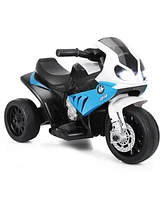 Sugift 6V Kids 3 Wheels Riding Bmw Licensed Electric Motorcycle-Blue