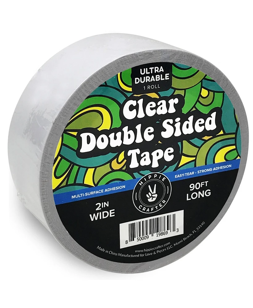 Hippie Crafter Clear Double Sided Tape 2" Wide