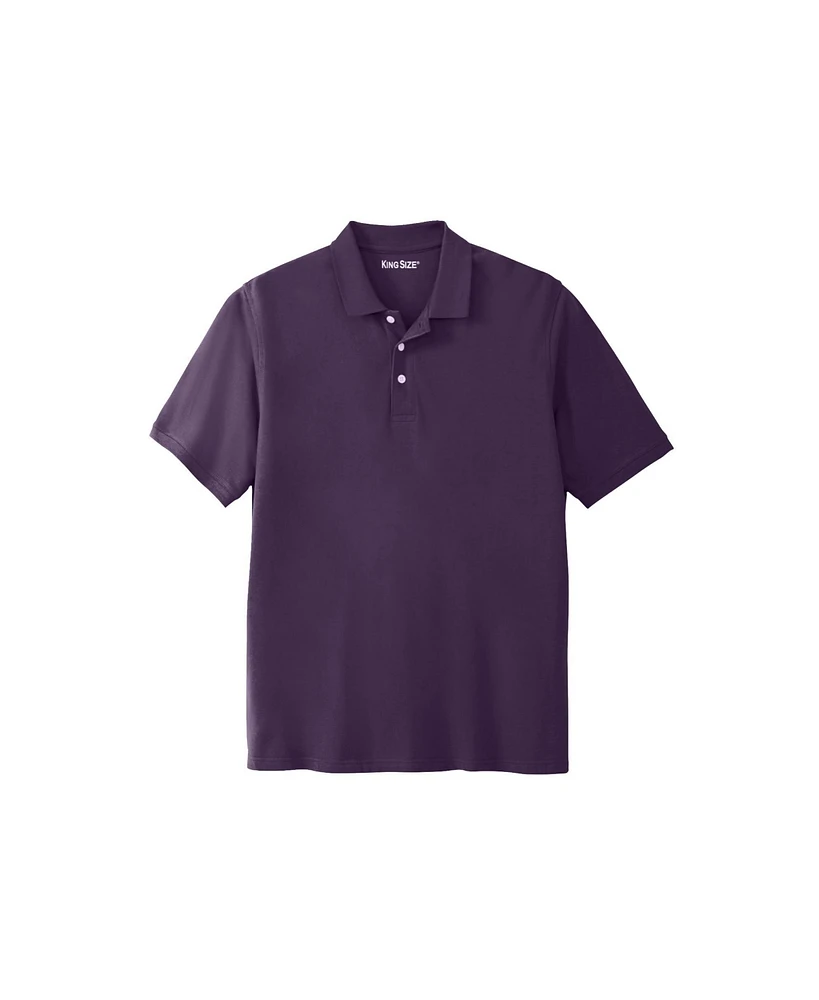 KingSize Big & Tall Shrink-Less Piqu Polo Shirt