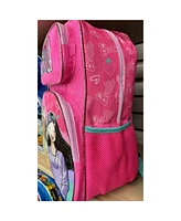 Barbie and Friends Large Pink Polyester 16" School Backpack for Girls