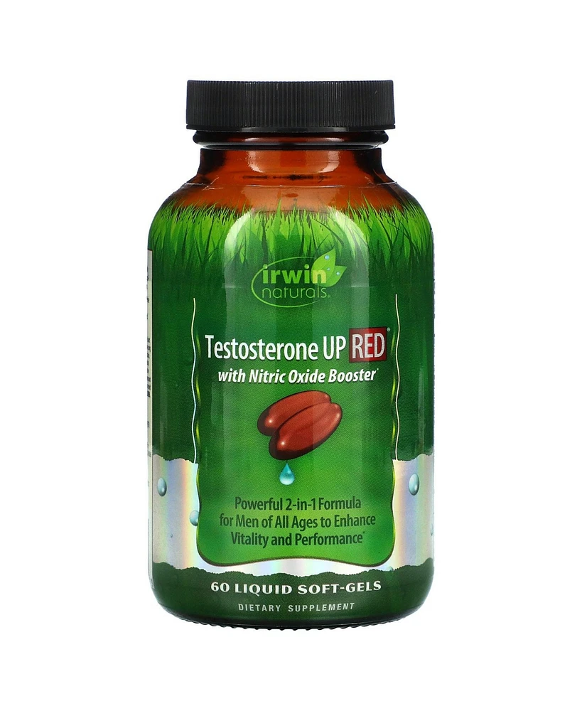 Irwin Naturals Testosterone Up Red with Nitric Oxide Booster - 60 Liquid Soft