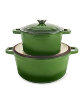 BergHOFF Neo Cast Iron 7qt. Round Dutch Oven 11" with Lid