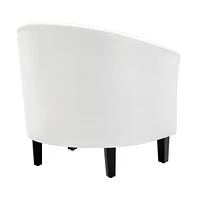 Yaheetech Faux Leather Accent Chair