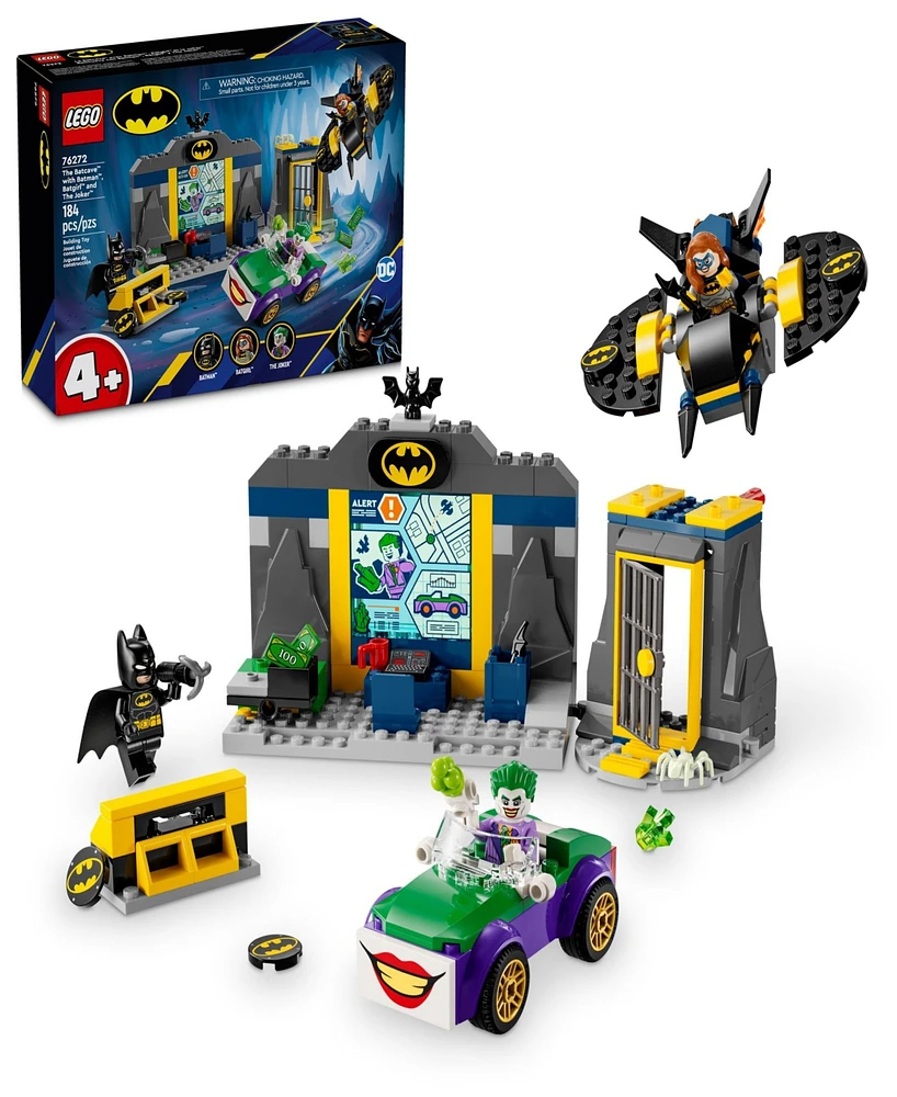 Lego Dc Batman: The Batcave with Batman, Batgirl & The Joker 76272 Building Toy, 184 Pieces