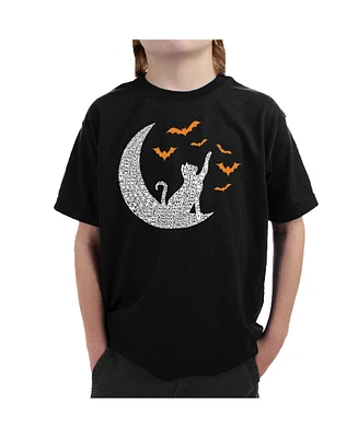 La Pop Art Boys Lunar Bats Word T-Shirt