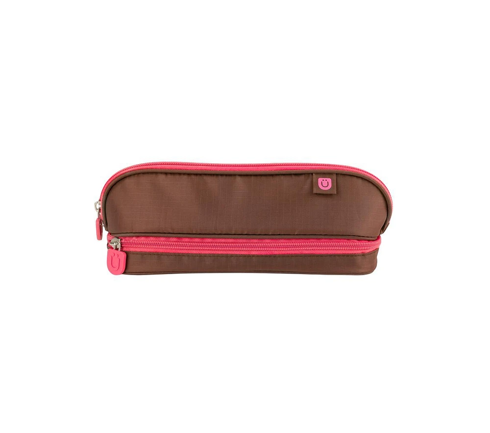 Zuca Pencil Case (Brown/Pink)