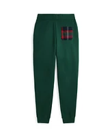 Polo Ralph Lauren Big Boys Plaid-Trim Fleece Jogger Pant