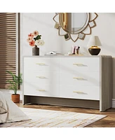 Tribesigns Dresser for Bedroom with 6 Drawers, 55