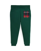 Polo Ralph Lauren Toddler and Little Boys Plaid-Trim Fleece Jogger Pant