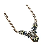 Sohi Women's Stone Statement Necklace