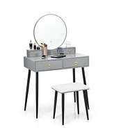 Sugift Vanity Table Set with Mirror