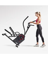 Sunny Health & Fitness Magnetic Vertical Elliptical Cardio Climber Machine and Exercise Stepper, Workout Cross Trainer, Sf-E3919