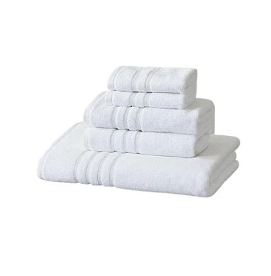 Home Outfitters 67% Cotton 33% Polyester Sustainable Blend 6PC Bath Towel Set , Absorbent, Bathroom Spa Towel, Casual